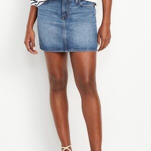 Mid Rise OG Jean Mini Skirt